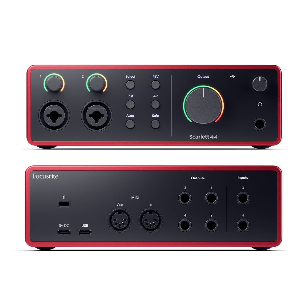 Focusrite Focusrite / Scarlett 4i4 USB錄音介面(4代)(iOS可用)台灣代理公司貨 第 4 張圖片｜三峽錄音 / 音響