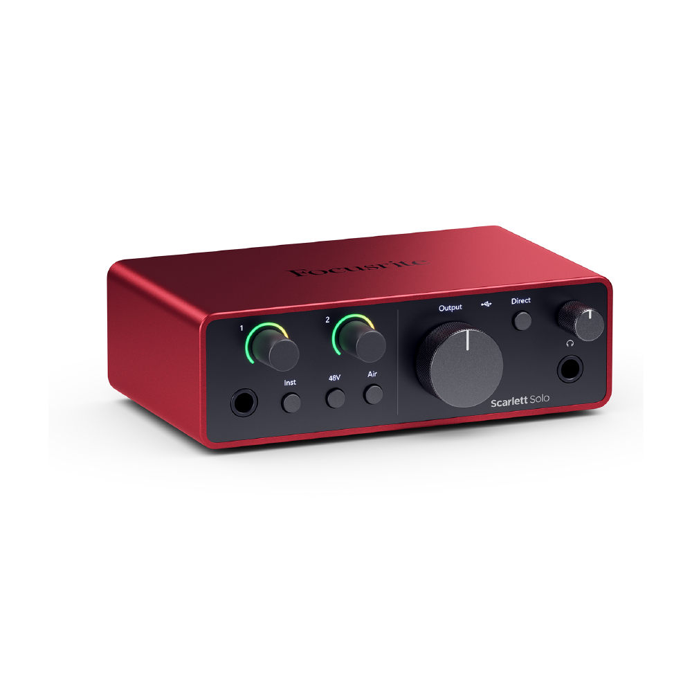 Focusrite Focusrite / Scarlett Solo USB錄音介面&套組(4代)(iOS可用)台灣代理公司貨 第 2 張圖片｜三峽錄音 / 音響
