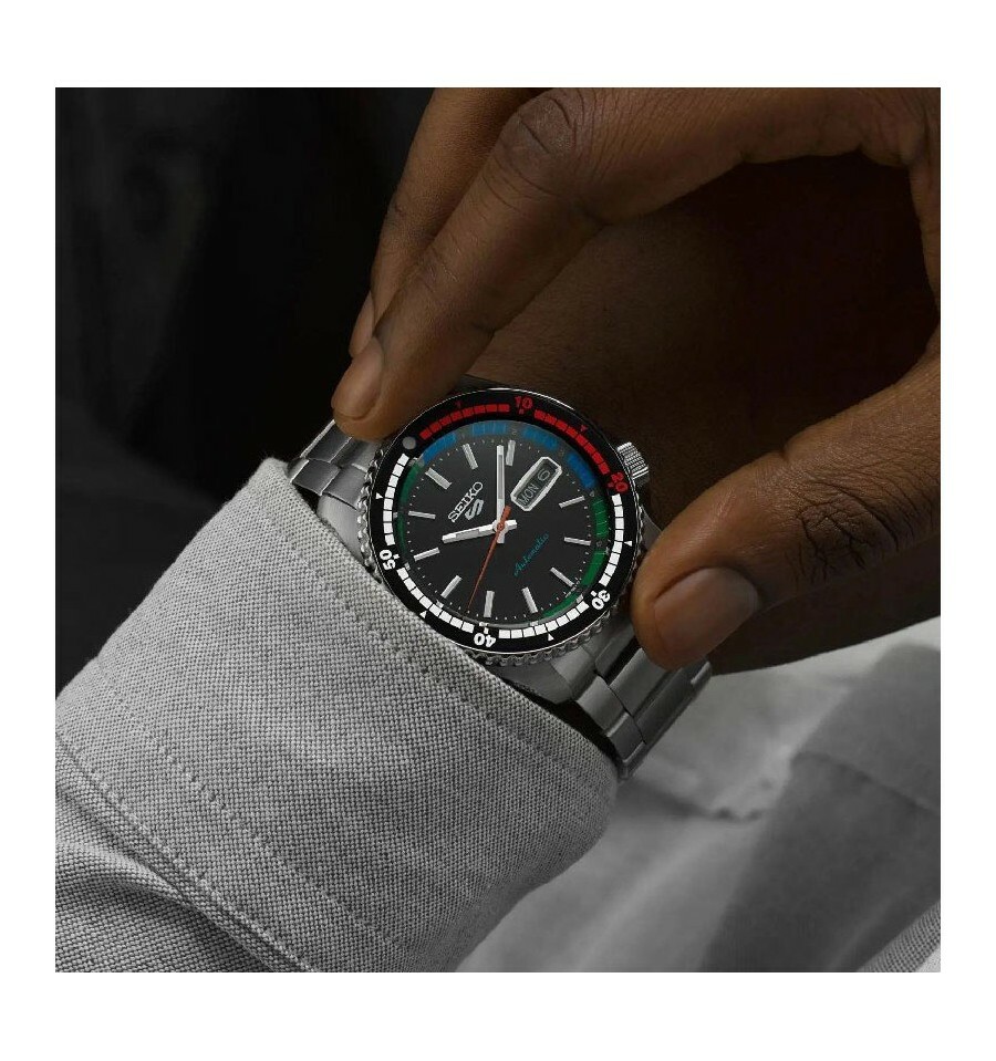 萬年鐘錶 - SEIKO  5 Sports  55周年 SKX腕錶殼型經典元素機械男錶  SRPK13K1 / 4R36-15D0D  錶徑42.5MM