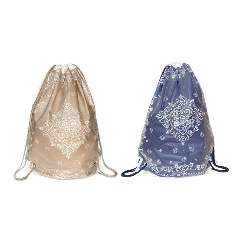 後背式束口袋/Paisley