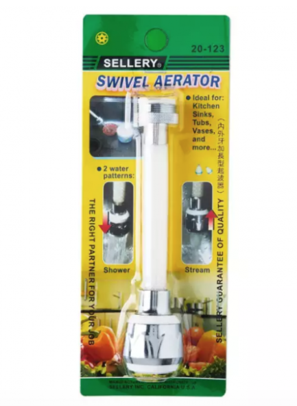 "SELLERY" 20-123內外牙加長型濾水頭(150mm長)