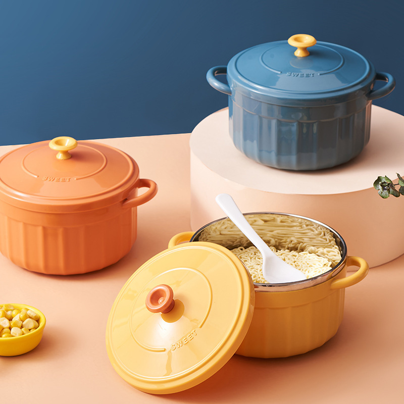 《2940》日式不鏽鋼輕食保溫泡麵鍋