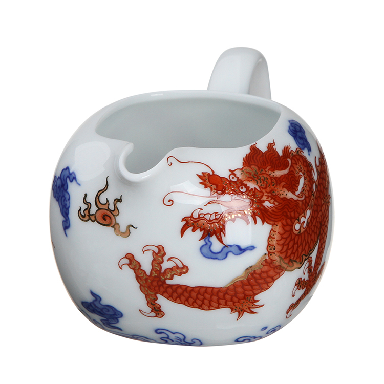 林春香|手繪紅龍茶海(200ml)｜台灣製