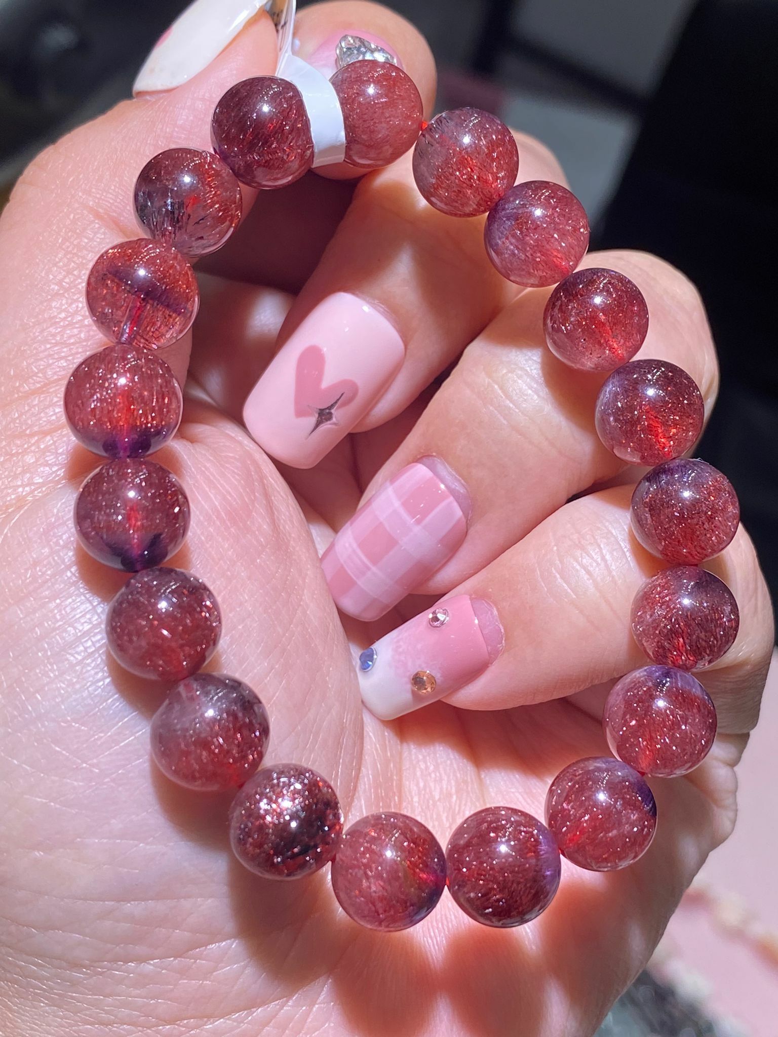 9.7-10mm高質密礦雙色紅超七