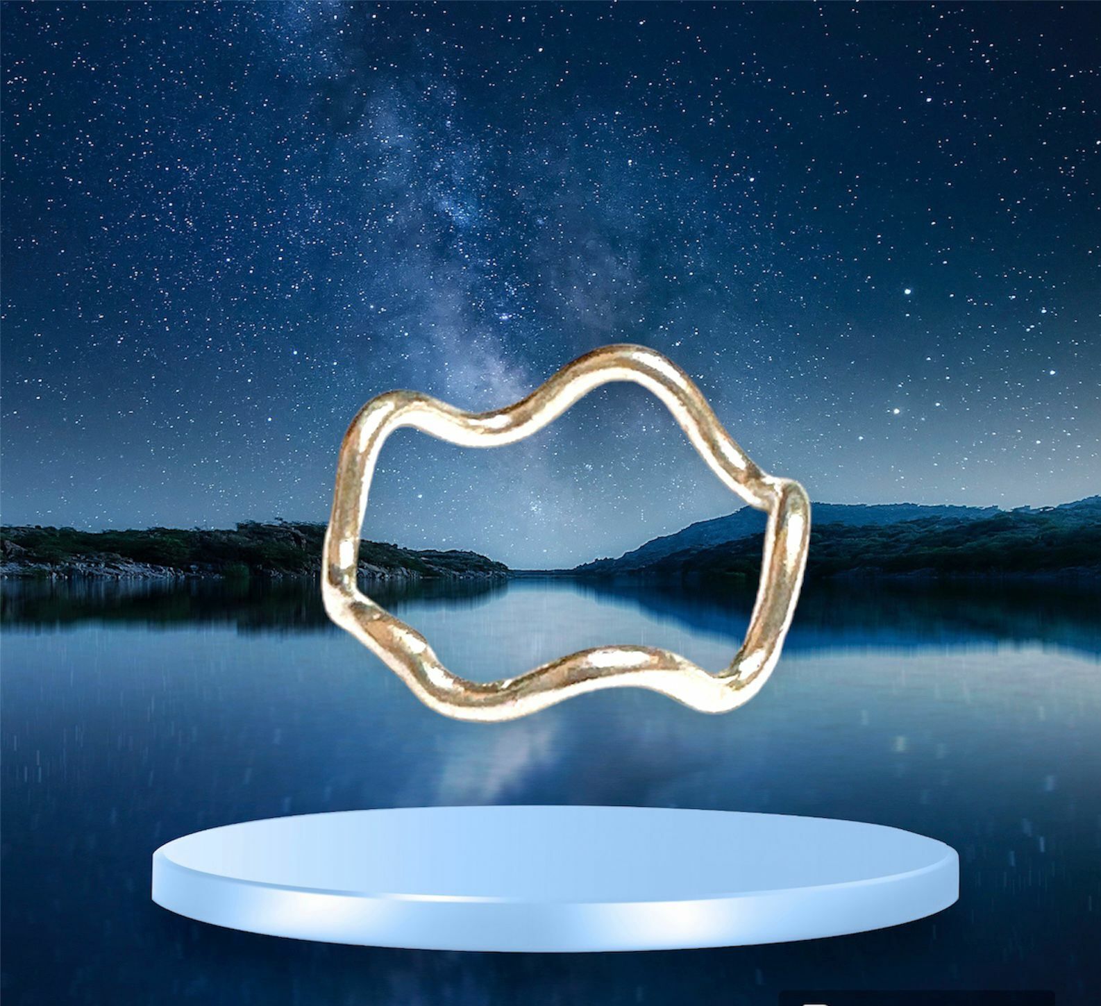 泰國直送  Infinity原創設計純銀手工 海浪線戒 戒指 SR02