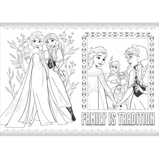 《 Disney 迪士尼 》 冰雪奇緣 8色花瓣水彩畫