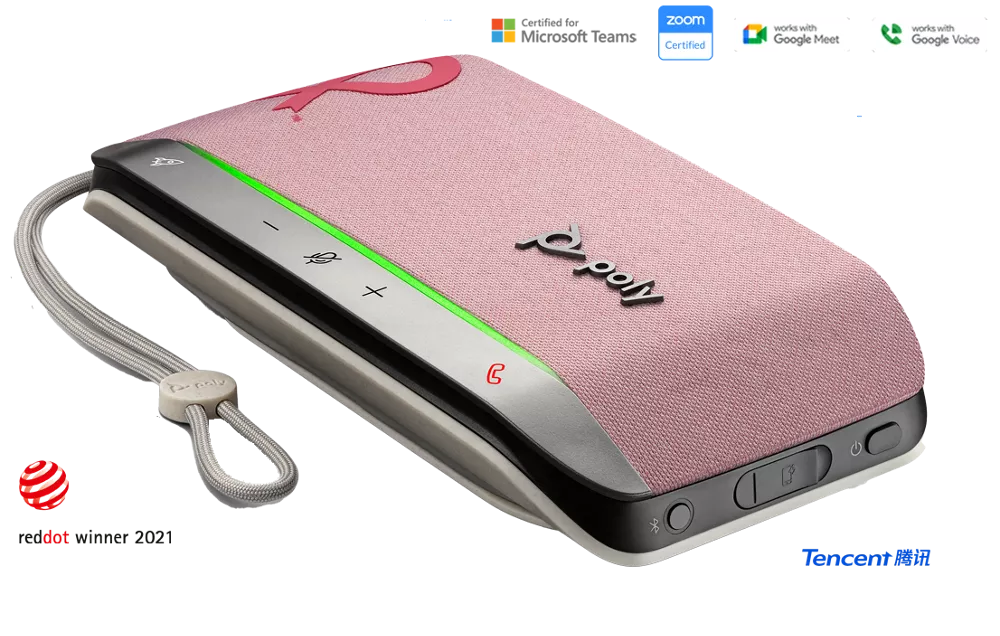 Poly Sync 20 USB-C 個人智慧免持聽筒- 透過USB-C/USB-A 連接線