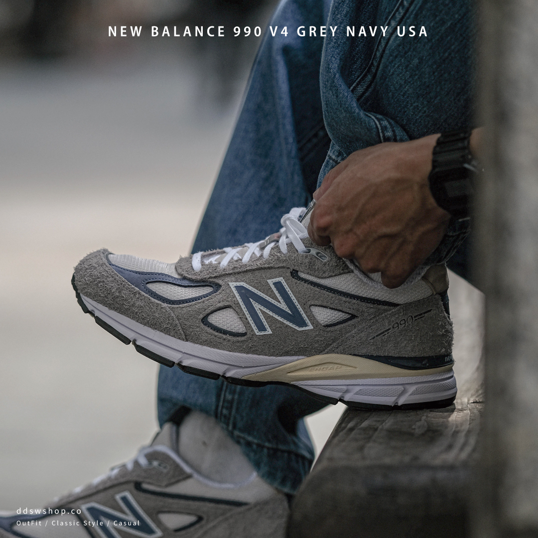 New Balance 990 v4 Grey/Navy USA 灰色美製海軍藍灰U990TA4