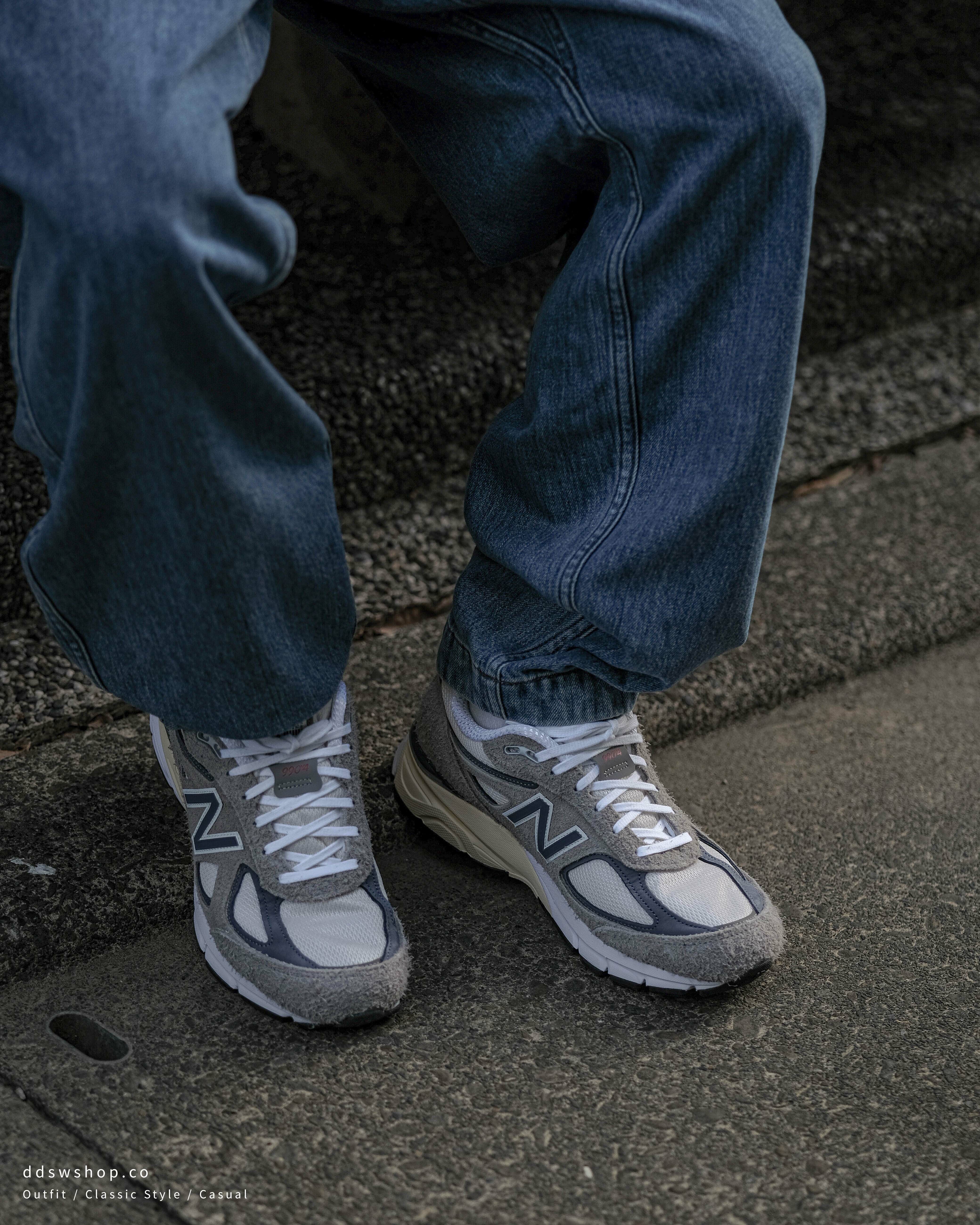 New Balance 990 v4 Grey/Navy USA 灰色美製海軍藍灰U990TA4