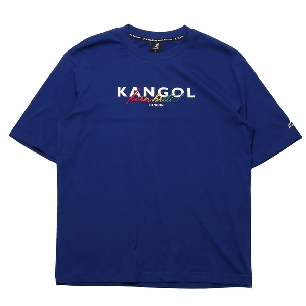 【下殺↘ $399】KANGOL 短袖 短T 藍 彩虹草寫 袋鼠 棉 男 6125100382