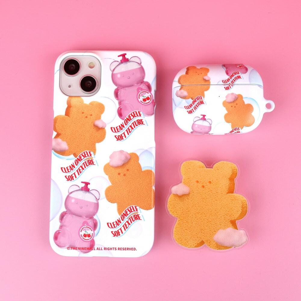 THE NINE MALL - pattern loofah gummy 硬殼