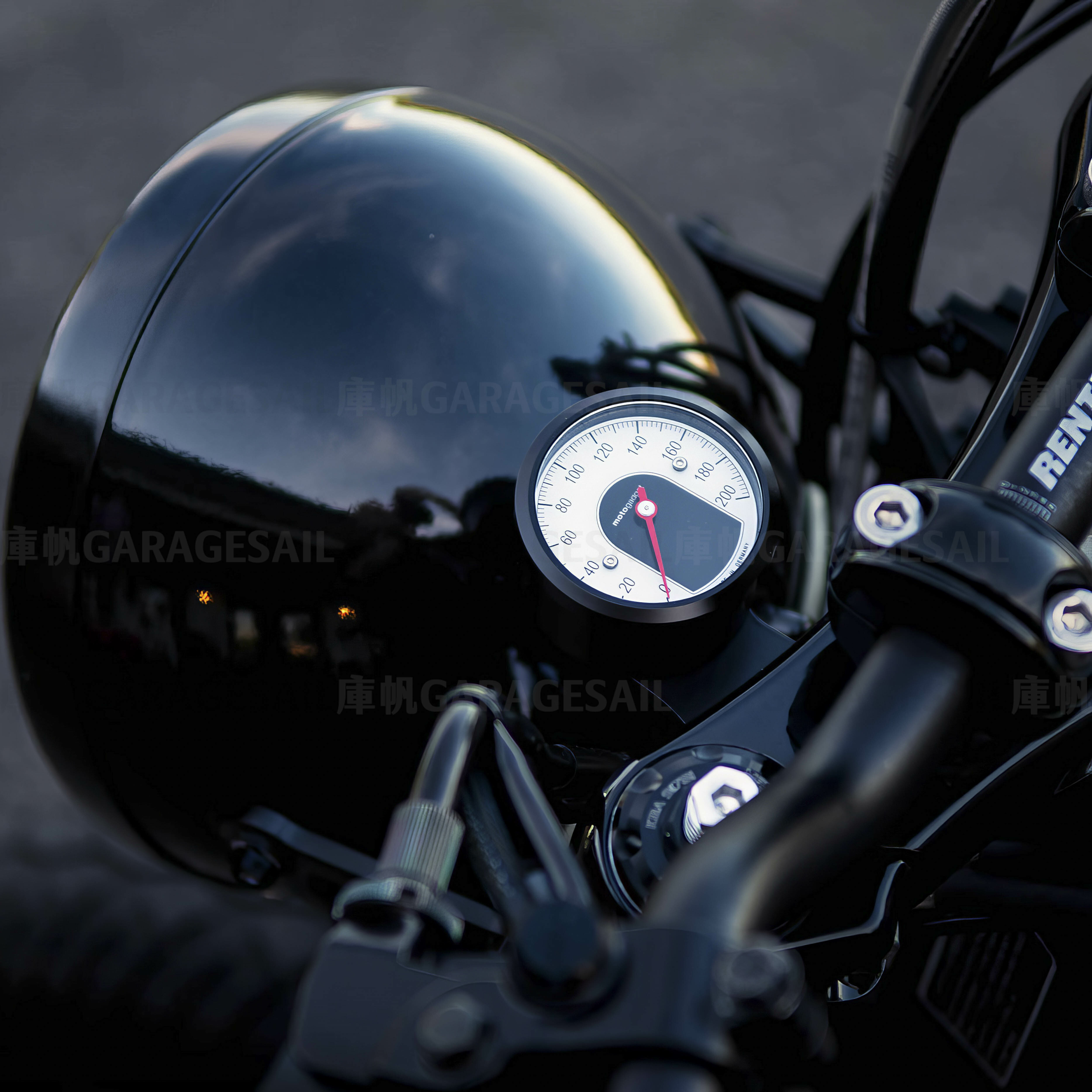 Motogadget 指針 時速表 49mm Tiny 黑