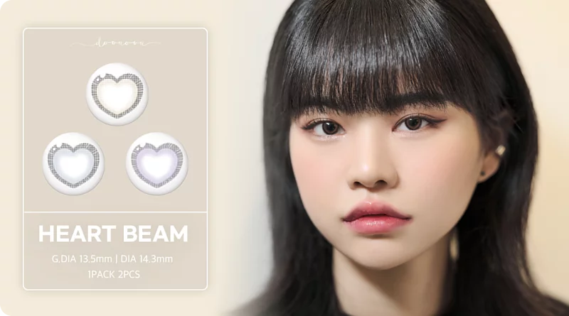 [心形] DooNoon HEART BEAM 1 Month 月拋隱形眼鏡｜每盒1片 (Gray/Brown/Purple)