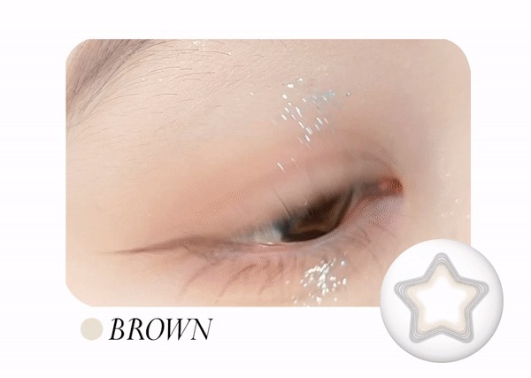 [星形] DooNoon STAR BEAM 1 Month 月拋隱形眼鏡｜每盒1片 (Gray/Brown/Purple)