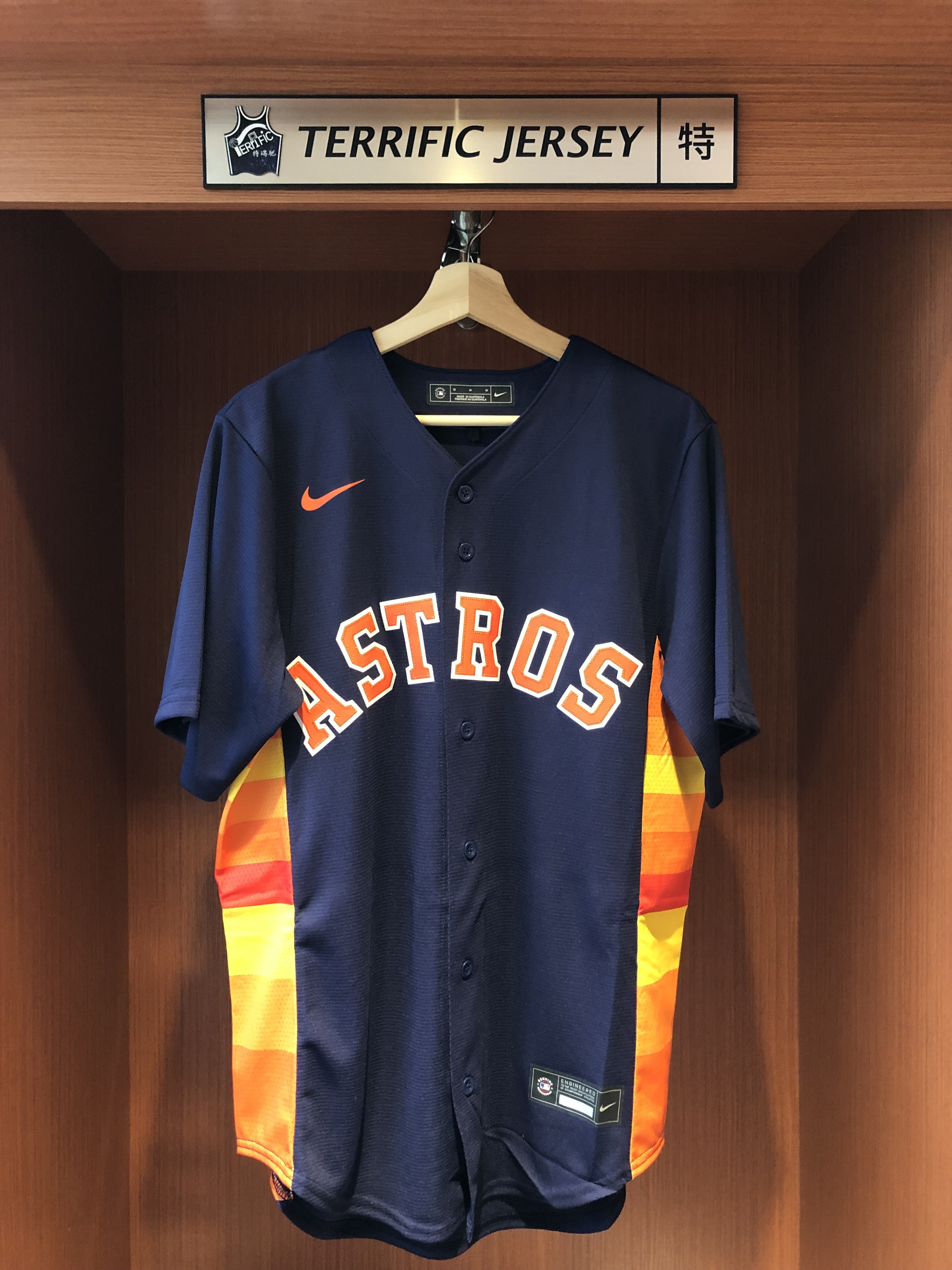 MLB球衣 Jose Altuve 休士頓太空人深藍 Nike Replica Player Name Jersey 球迷版 熱轉印 全新