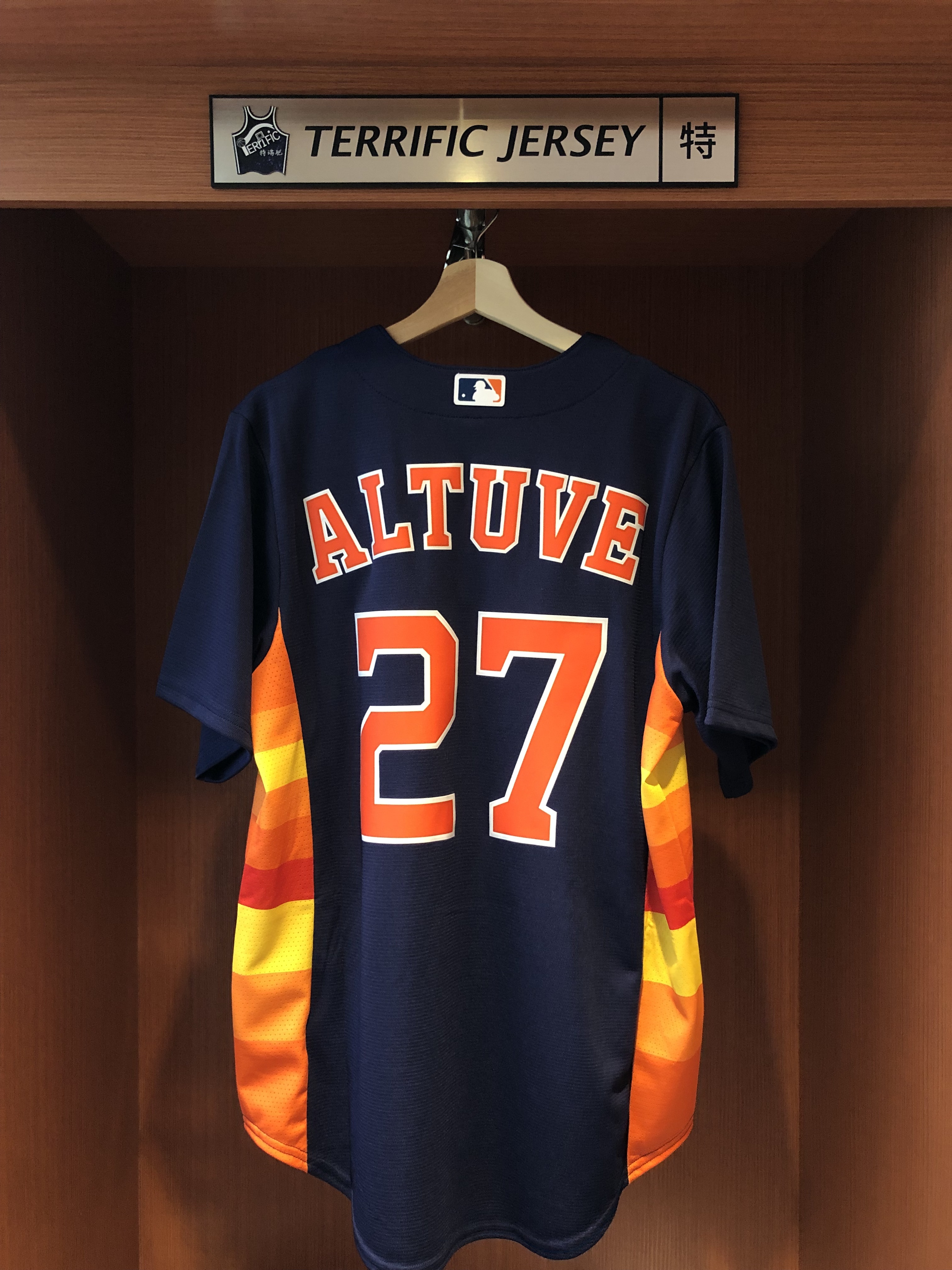 MLB球衣 Jose Altuve 休士頓太空人深藍 Nike Replica Player Name Jersey 球迷版 熱轉印 全新