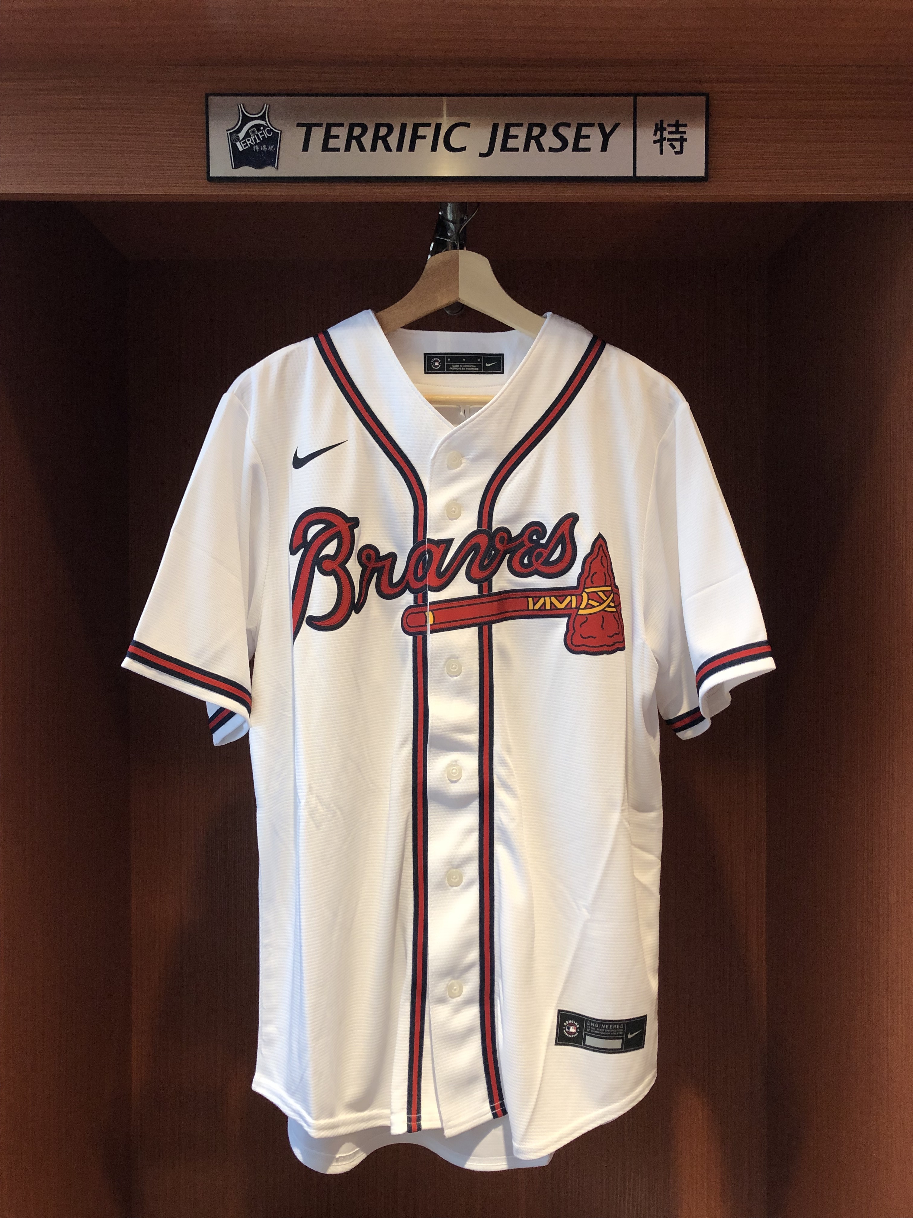 MLB球衣 Ronald Acuna Jr. 亞特蘭大勇士白 Nike Replica Player Name Jersey 球迷版 熱轉印 全新
