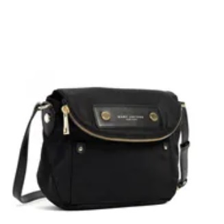 [IMPERFECTION] MJ M0012909-001 NATASHA NYLON WOMEN'S MESSENGER CROSSBODY PURSE,BLACK, 191267164847 [FINAL SALE] (SDF1035)