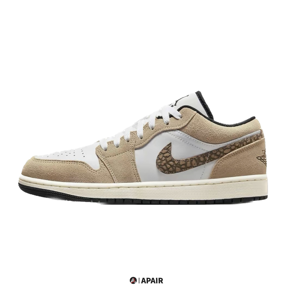 【APAIR】預購 Air Jordan 1 Low SE "Brown Elephant" 白棕 爆裂紋 DZ4130-201