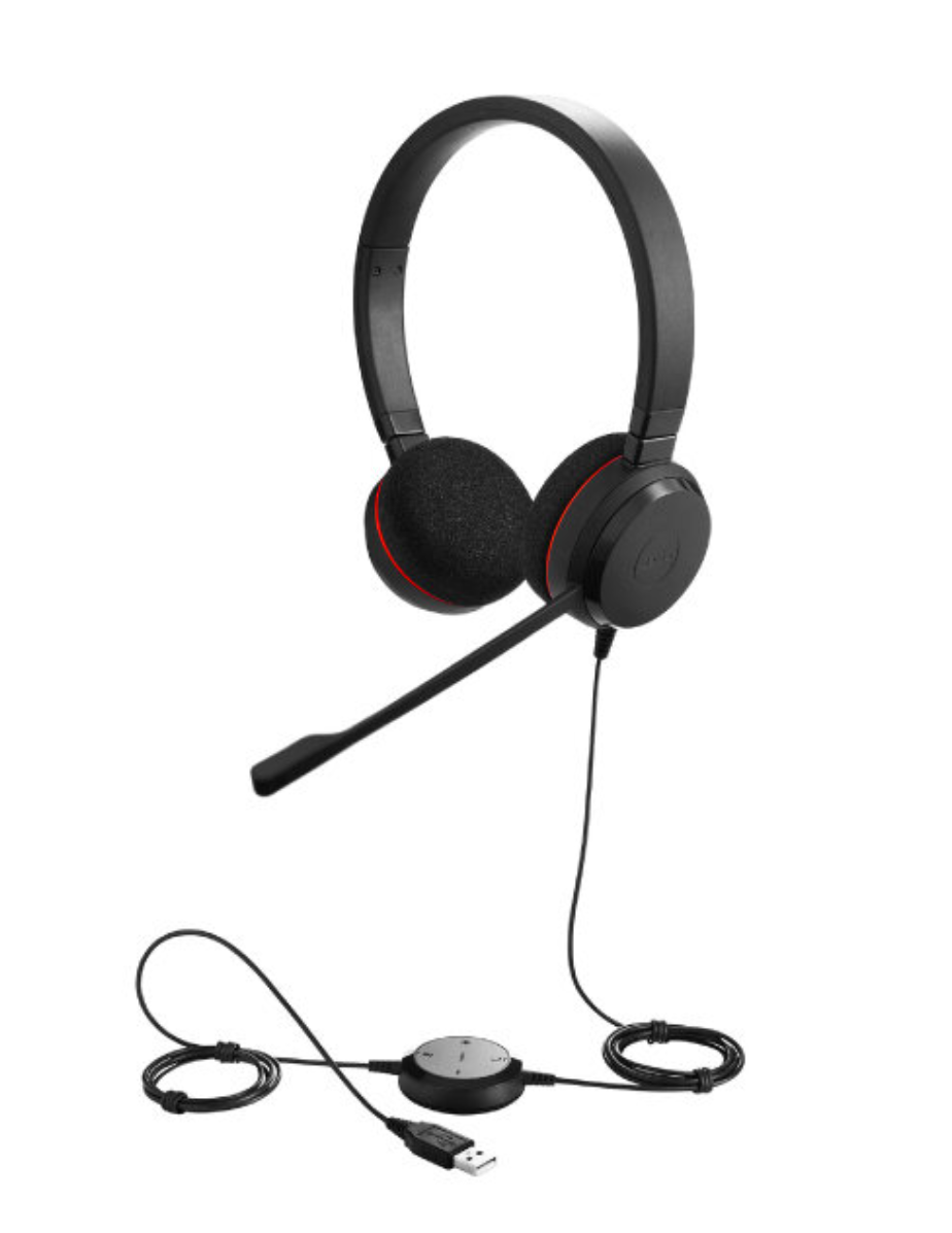 Jabra - Evolve 20 Professional Wired Headset with Great Sound