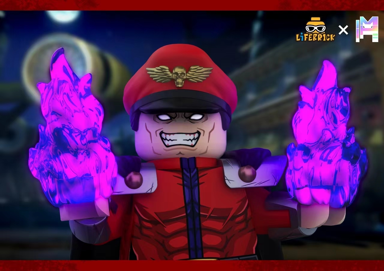 [MH x Life Brick][In Stock] Street Fighter - M. Baison [UVprinted]