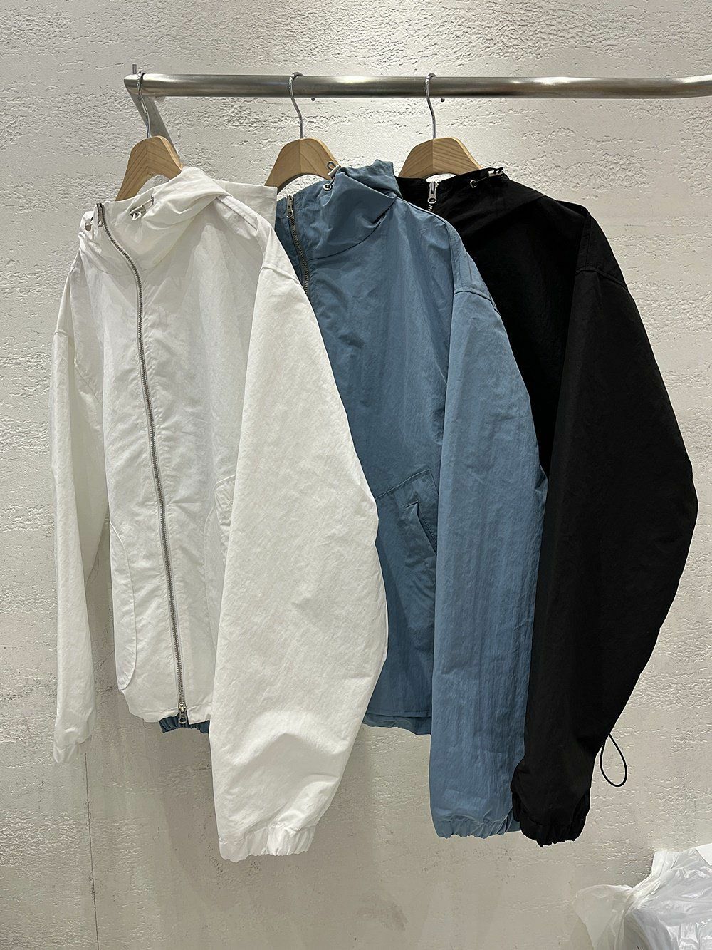 淨色連帽拉鍊外套 10.GVTY-0034JK