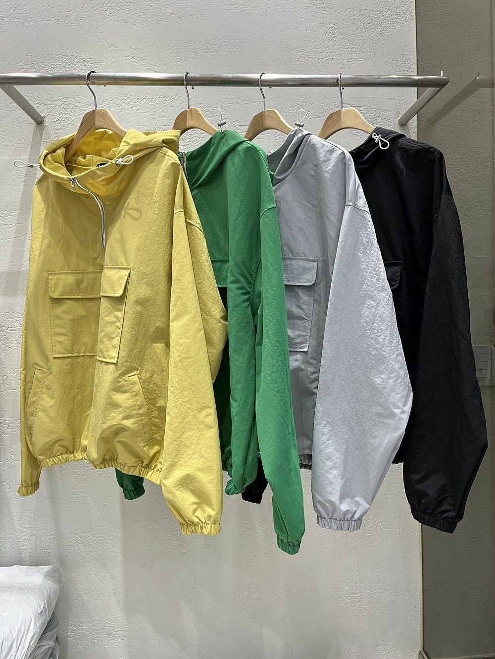 連帽半開胸拉鍊風褸 10.GVTY-0037JK