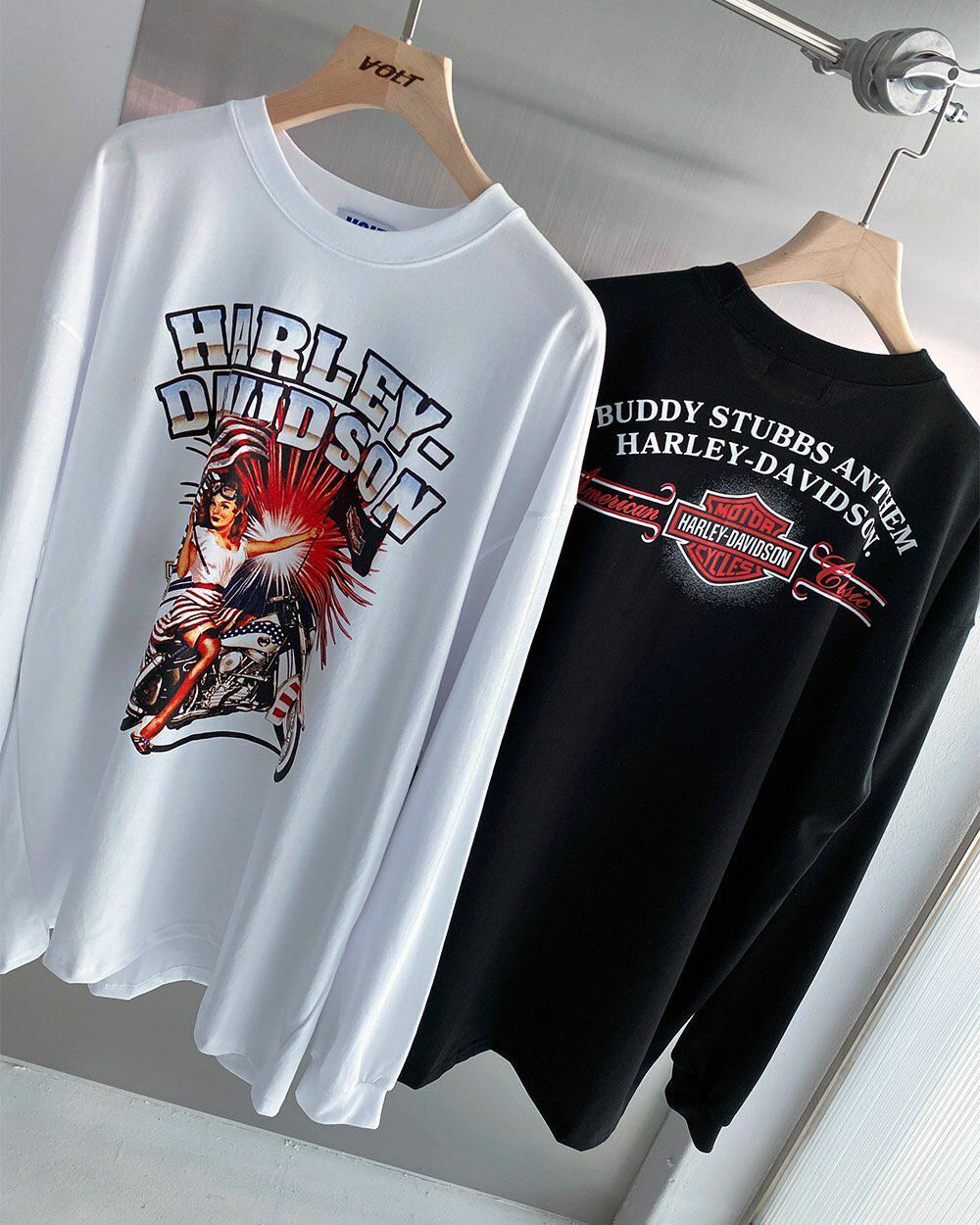 Harley Davidson圖案長袖衫 VOLT-022T