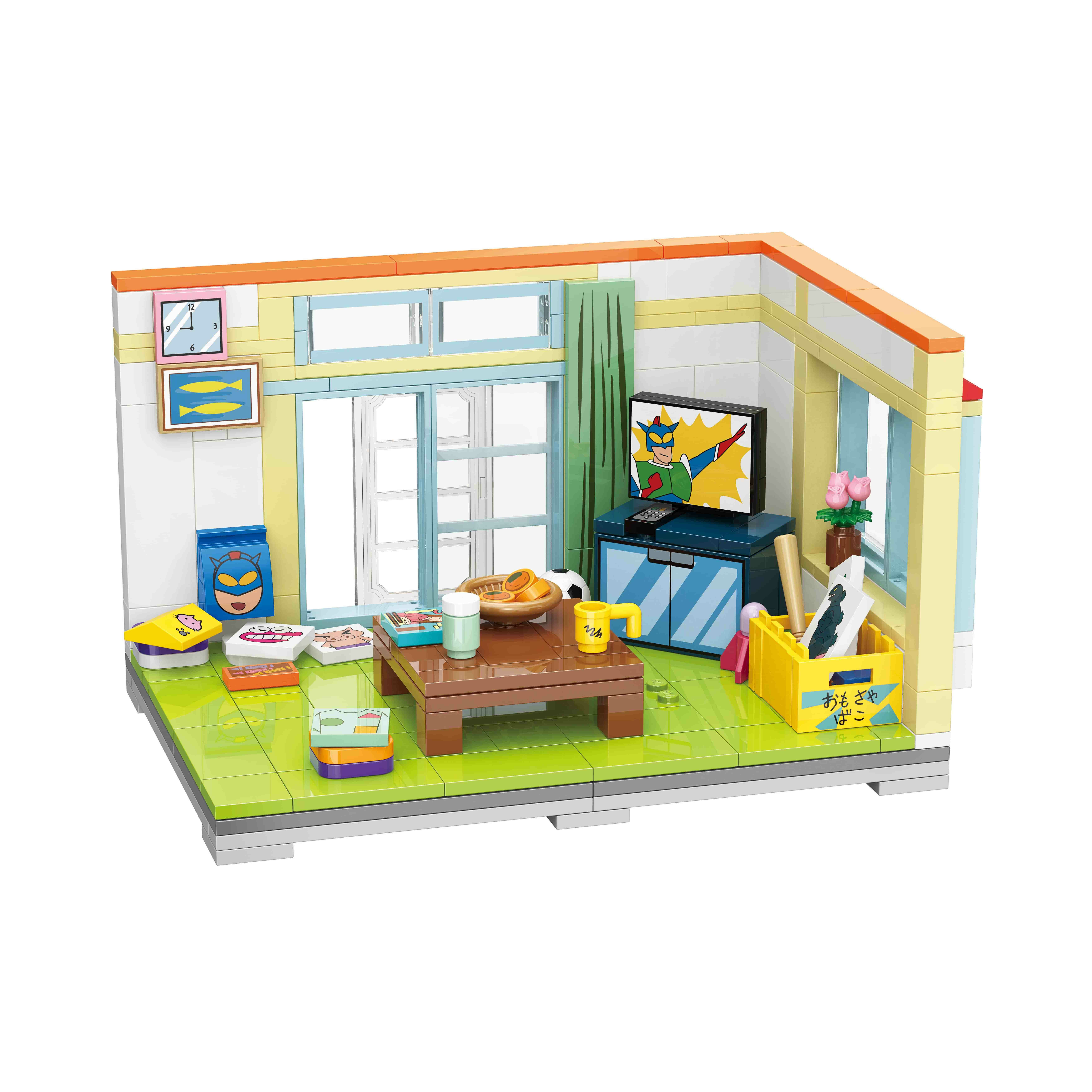 蠟筆小新 客廳造型積木