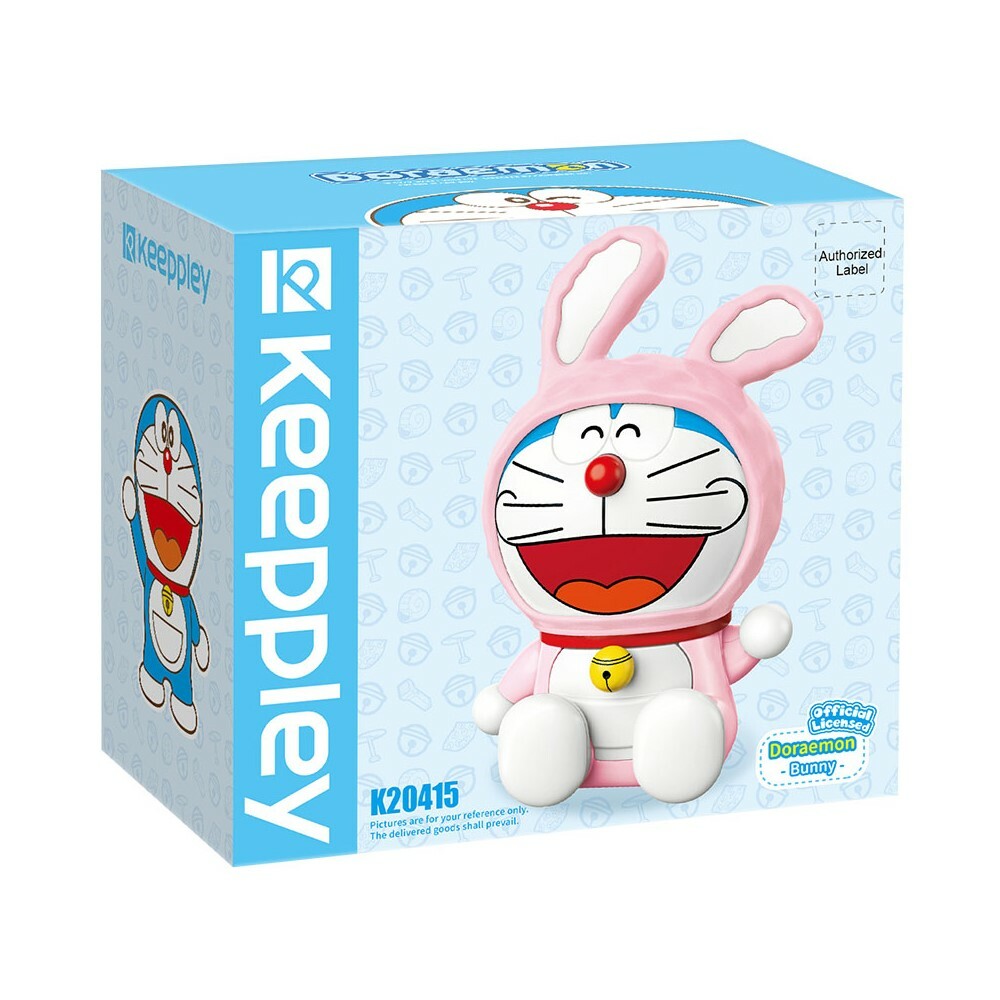 多啦A夢 兔子圓頭造型積木