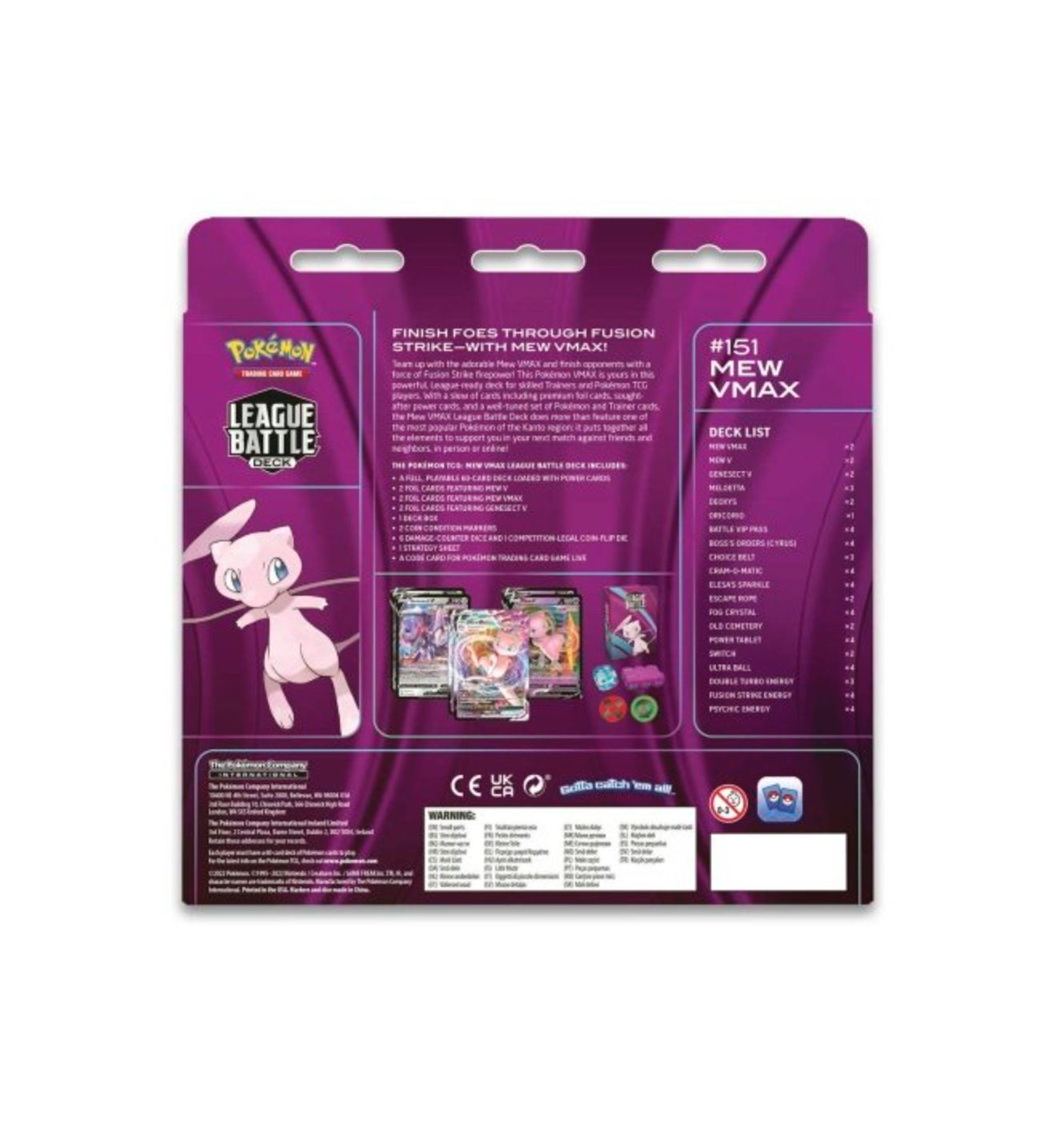 Pokémon TCG: Mew VMAX League Battle Deck 夢幻 牌組 (Level 3) 美版