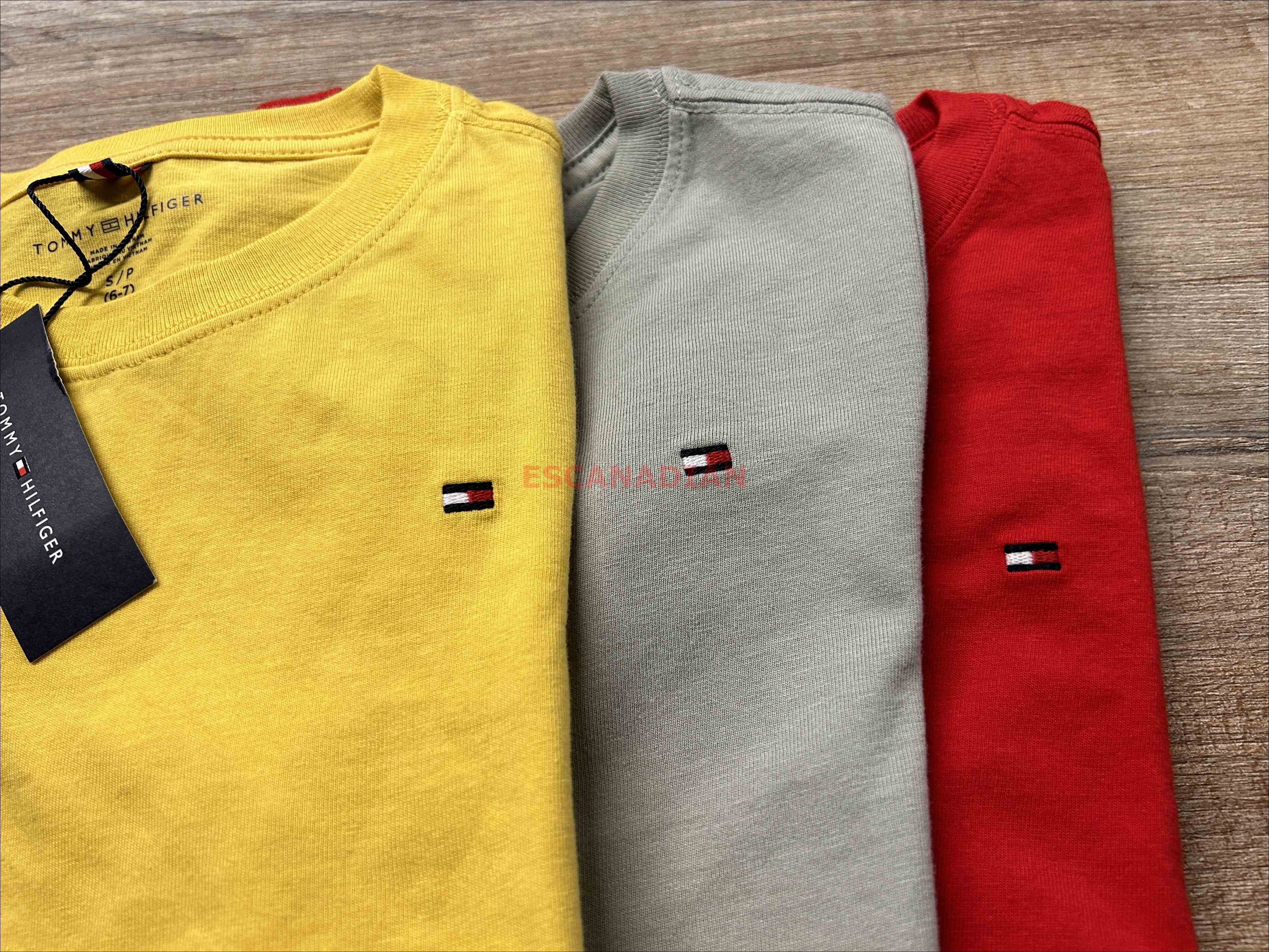 TOMMY 男大童 經典款 素面 圓領 小LOGO 短TEE (3色)