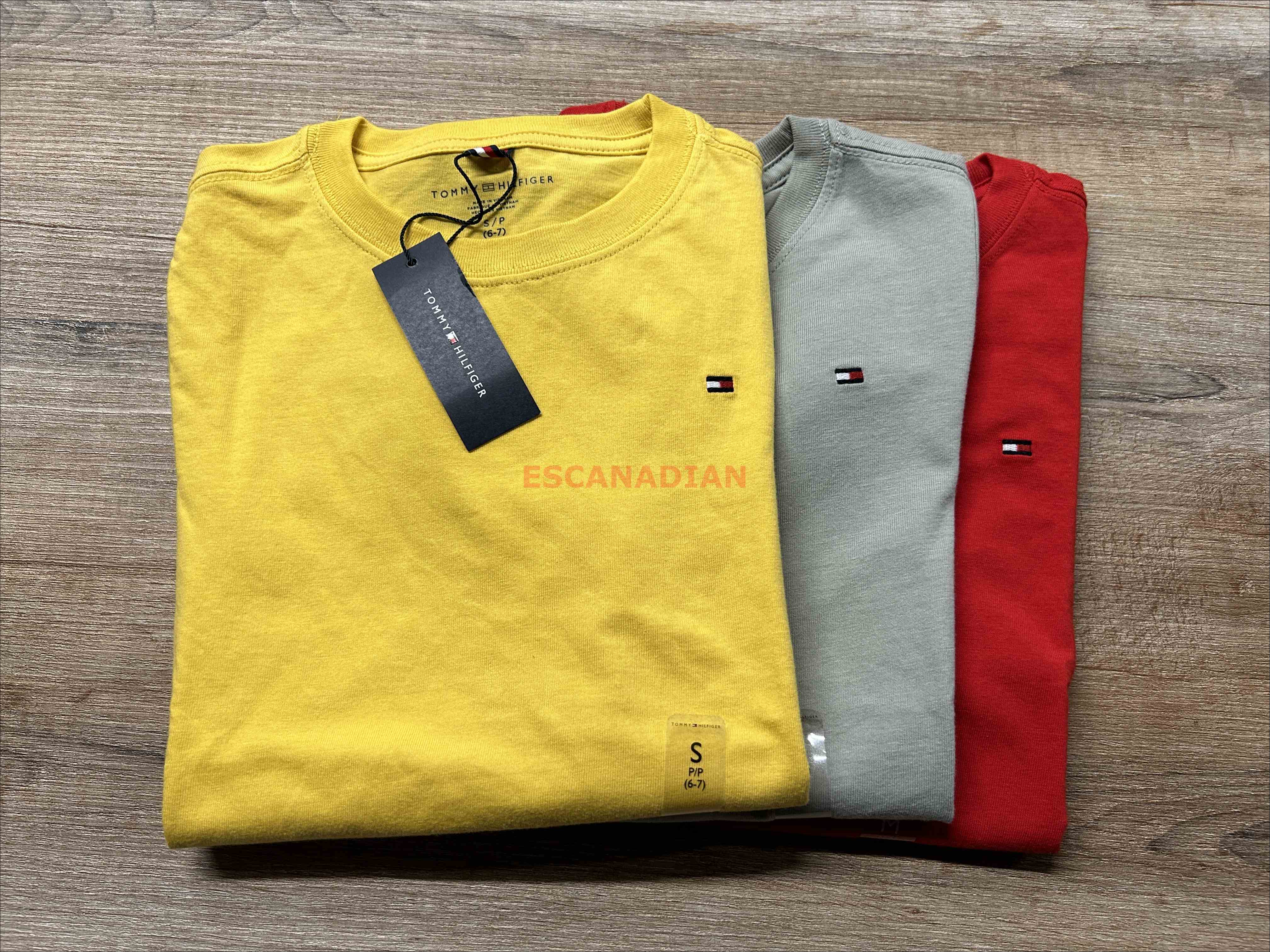 TOMMY 男大童 經典款 素面 圓領 小LOGO 短TEE (3色)