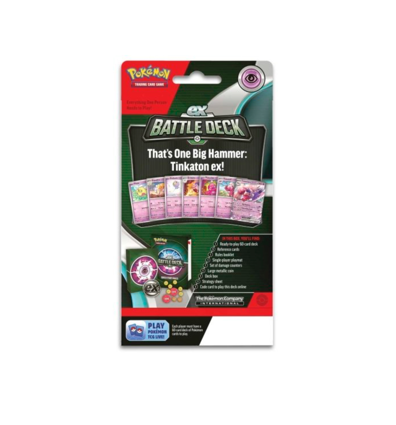 Pokémon TCG: Tinkaton ex Battle Deck 小鍛匠 牌組 (Level 1) 美版