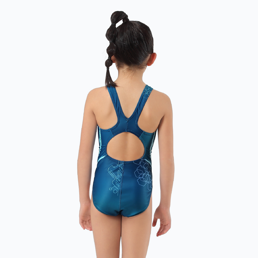 MAR-23001WJ 小女競賽型泳裝 - 戰鬥海軍(藍)