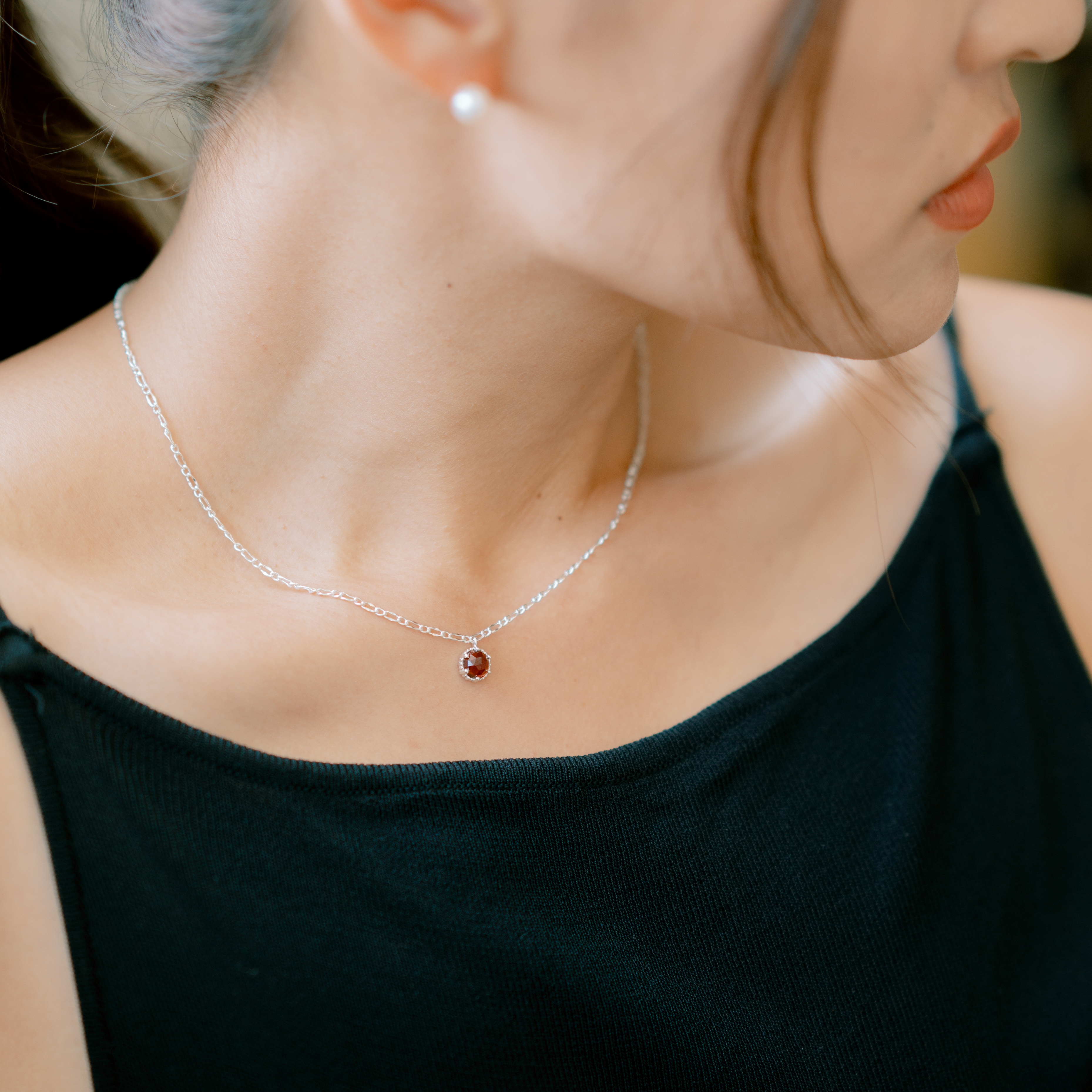 Crown石榴石項鍊