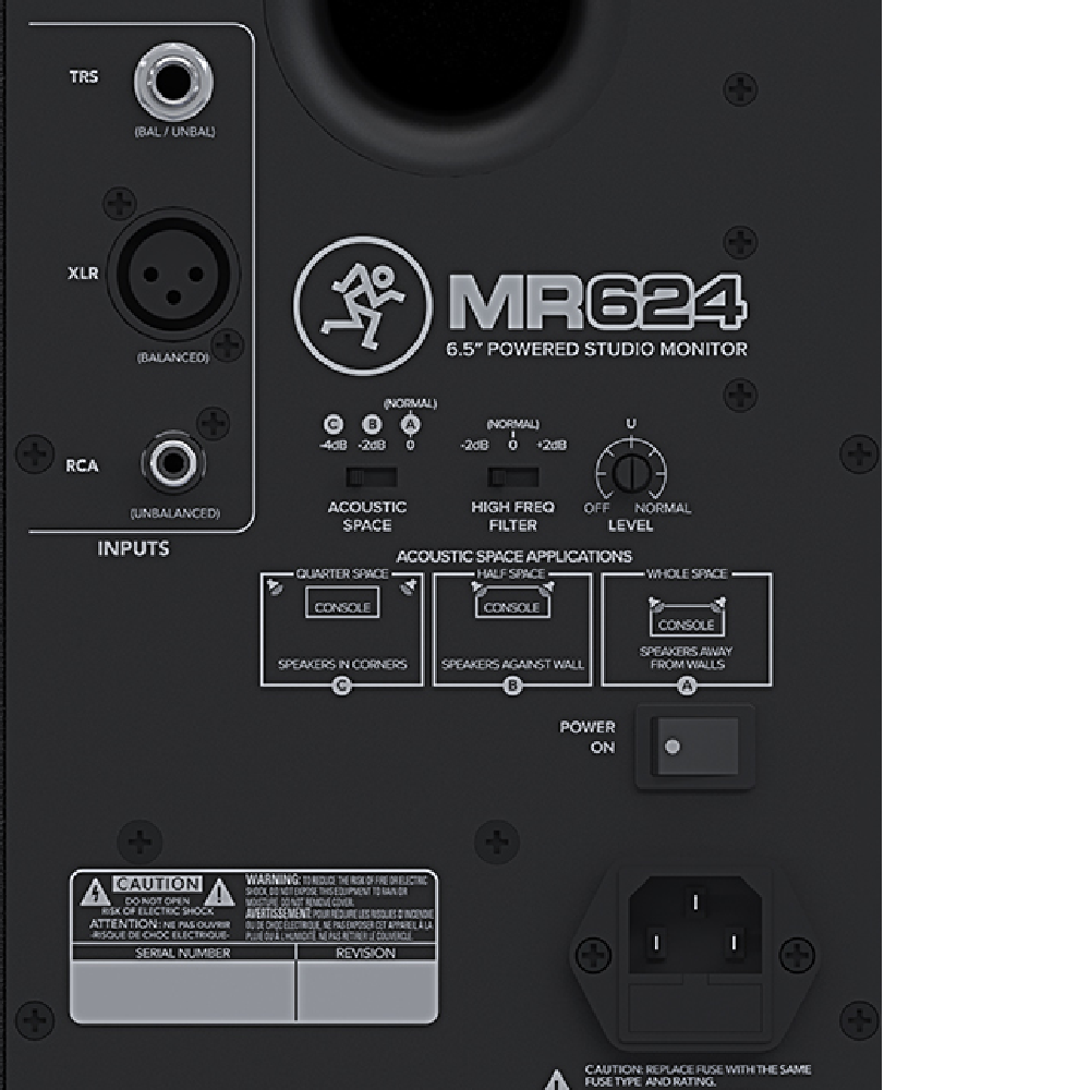 Mackie Mackie / MR624 6.5吋 主動式錄音監聽喇叭(6.5吋,65W)(對) 第 3 張圖片｜三峽錄音 / 音響