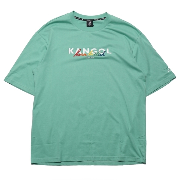 【下殺↘ $399】KANGOL 短袖 短T 淺綠 彩虹草寫 袋鼠 棉 男 (布魯克林) 6125100371