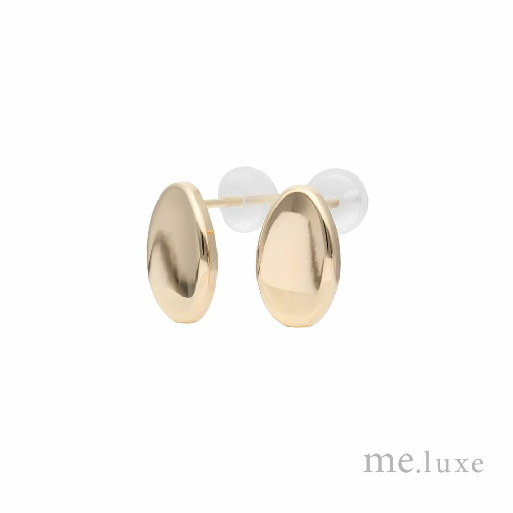 【me.luxe】K10黃金大米耳環