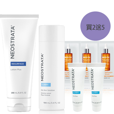 (77折)NeoStrata 芯絲翠 油痘肌專用王牌組(果酸深層保養乳液+油性膚質專用果酸溶液)