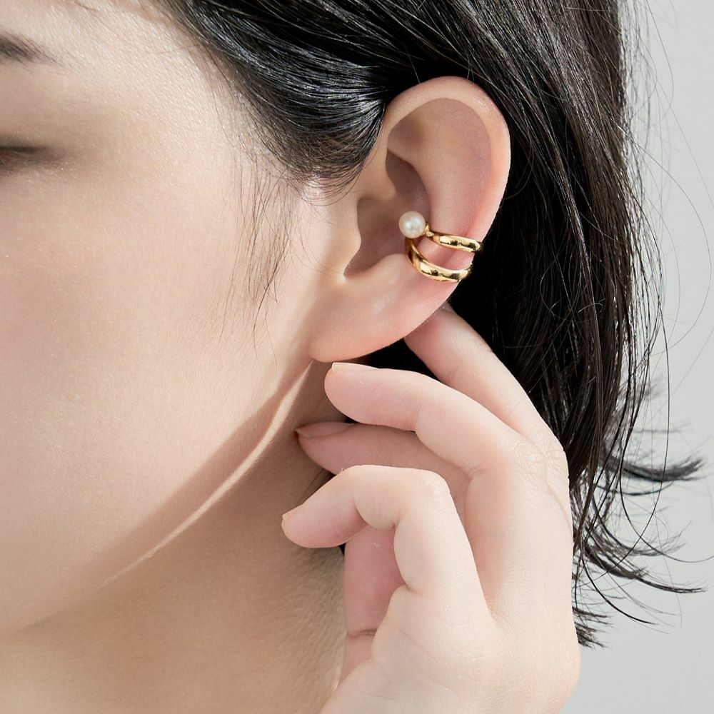 【me.luxe】SV明亮珍珠耳骨夾