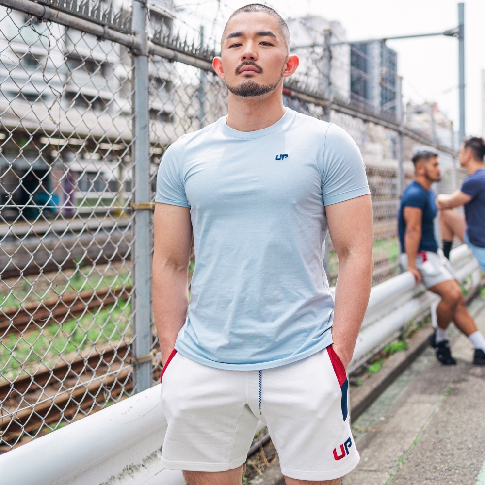 Tricolour 三色棉短褲 極緻白/紅/藍