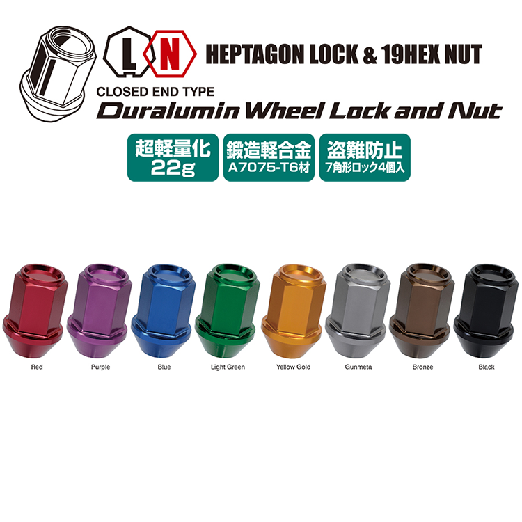 KYO-EI Kics LEGGDURA RACING (Lock & Nut SET)