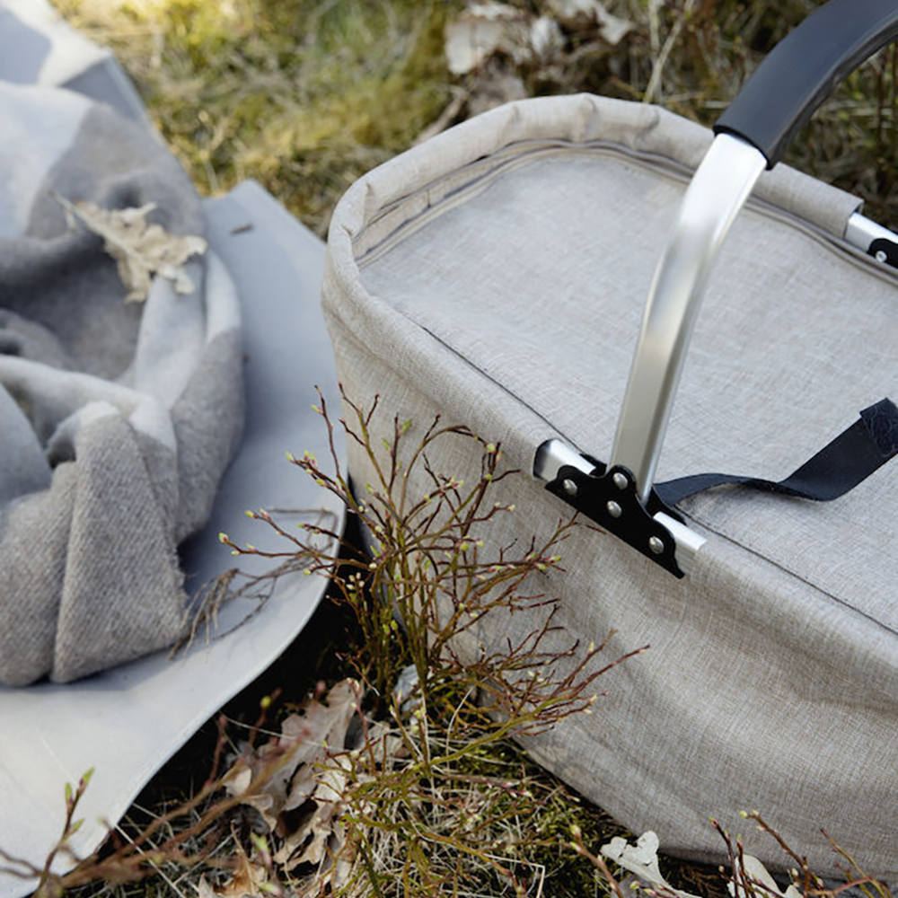 Sagaform-野餐保冷提籃,灰色款,瑞典的原創風格,時尚的設計結合功能性