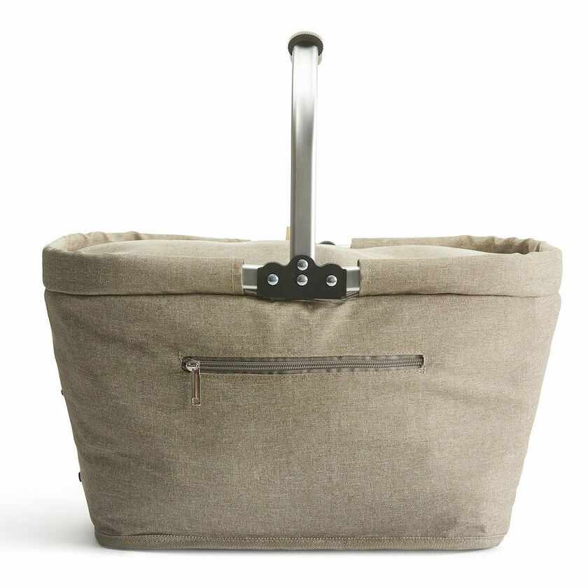 Sagaform-野餐保冷提籃,亞麻色款,簡約、明亮,溫暖的質感