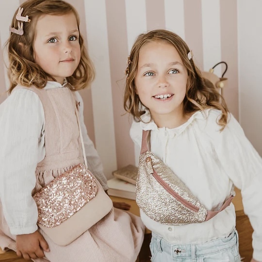 法國 Luciole et Petit Pois/ Bag / 側背包（粉紅亮片）