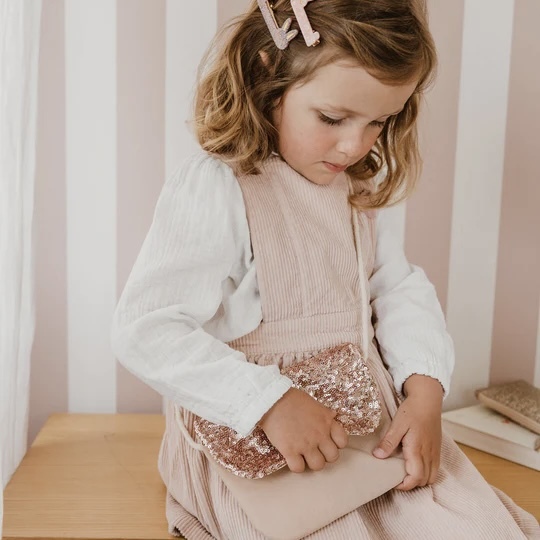 法國 Luciole et Petit Pois/ Bag / 側背包（粉紅亮片）