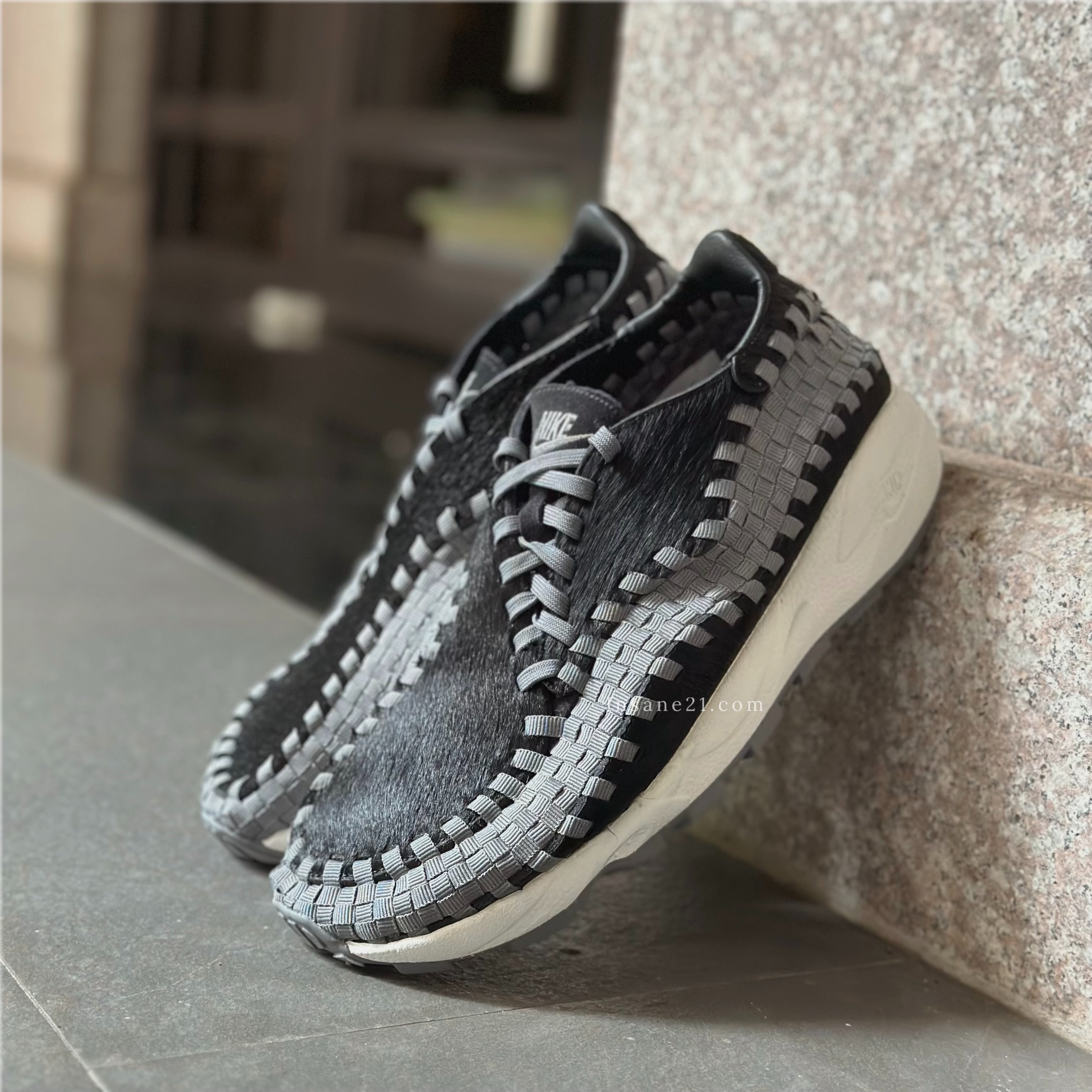 NIKE WMNS AIR FOOTSCAPE WOVEN 黑灰 編織鞋 FB1959-001