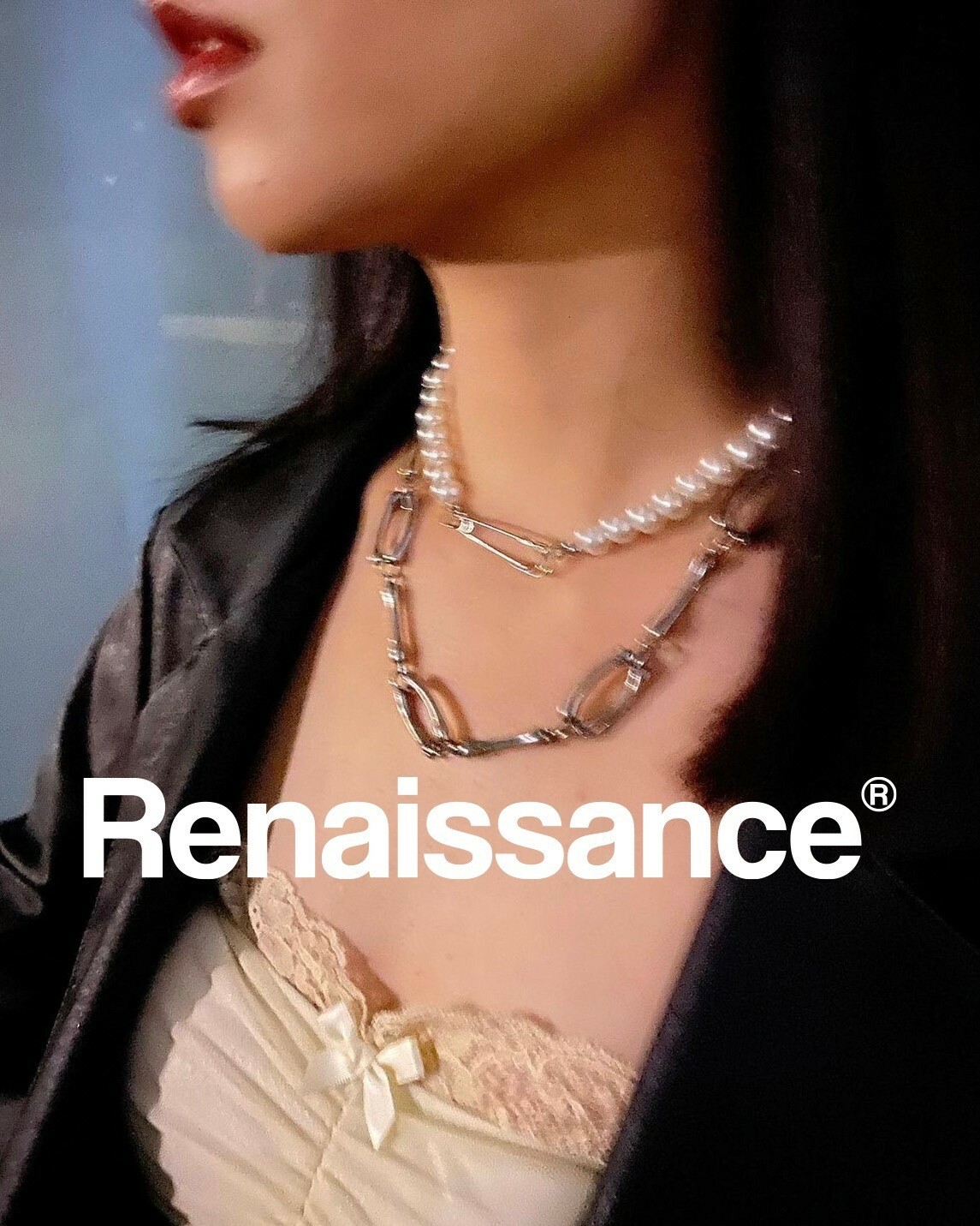 RENAISSANCE 骷髏 骨骼 金屬項鍊 “ Skeleton Necklace “