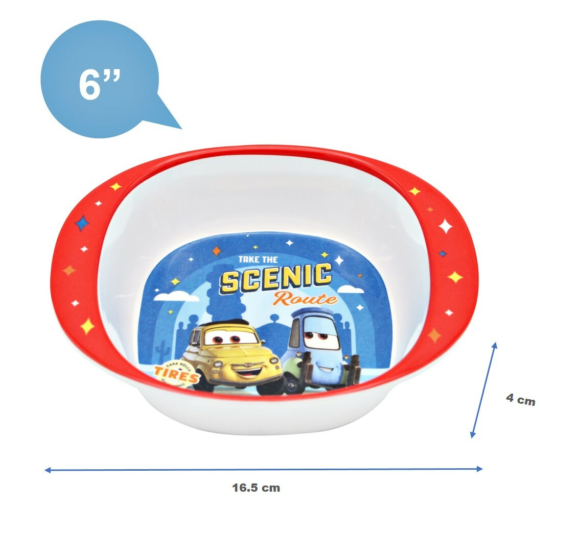 迪士尼反斗車王|6 inch 雙耳碗連手柄 (科學瓷)